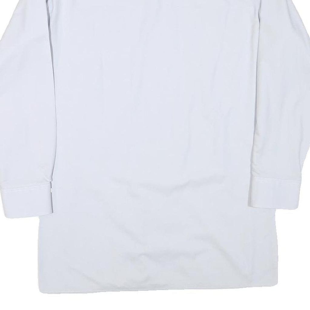 SCHILD Mens White Cotton Blend Shirt S Classic Long Sleeve Button Shirt