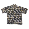 CITY STREETS Mens Shirt Black 90s Crazy Pattern XL