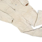 CARHARTT Mens Beige Workwear Cotton Blend Dungarees XL W48 L28 Heavy Duty