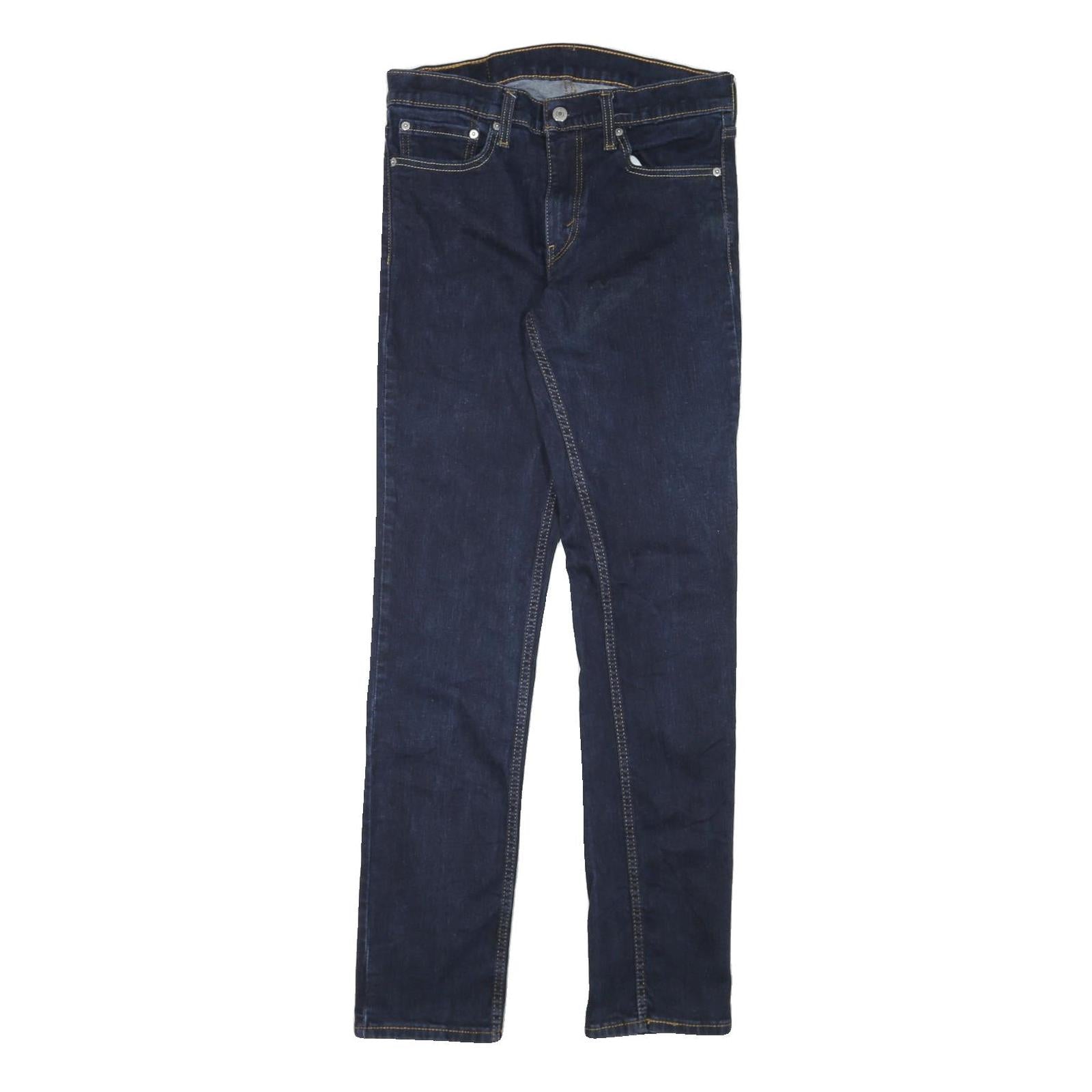 LEVI'S 511 Mens Slim Jeans Denim Dark W30 L32 Classic Cotton Blend Zip