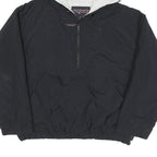 JANSPORT Mens Black Hoodie Jacket XL Polyester Blend Plain Zip Pocket