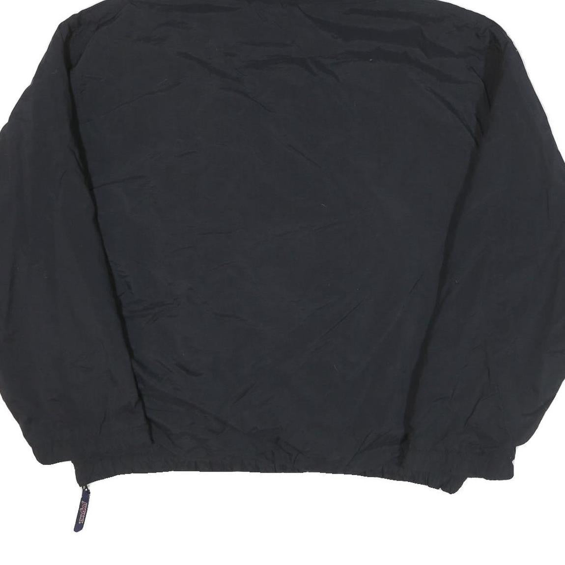 JANSPORT Mens Black Hoodie Jacket XL Polyester Blend Plain Zip Pocket