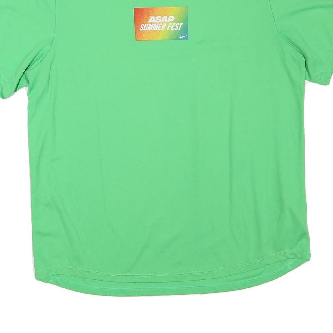 NIKE Mens Green ASAP Summer Fest Graphic T-Shirt M Short Sleeve Crew Neck