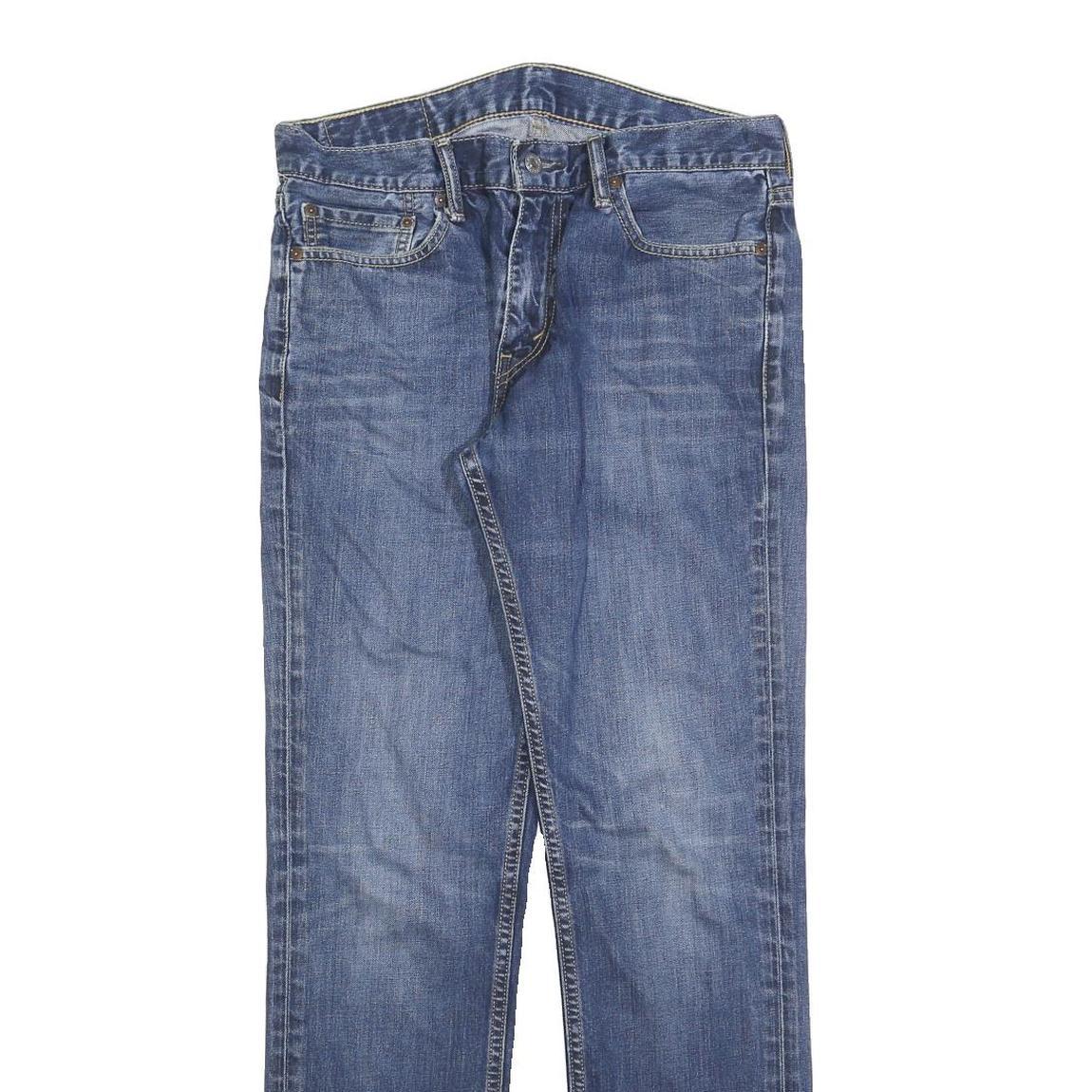 LEVI'S 504 Mens Jeans Blue Regular Straight Denim Medium W32 L32 Classic Zip