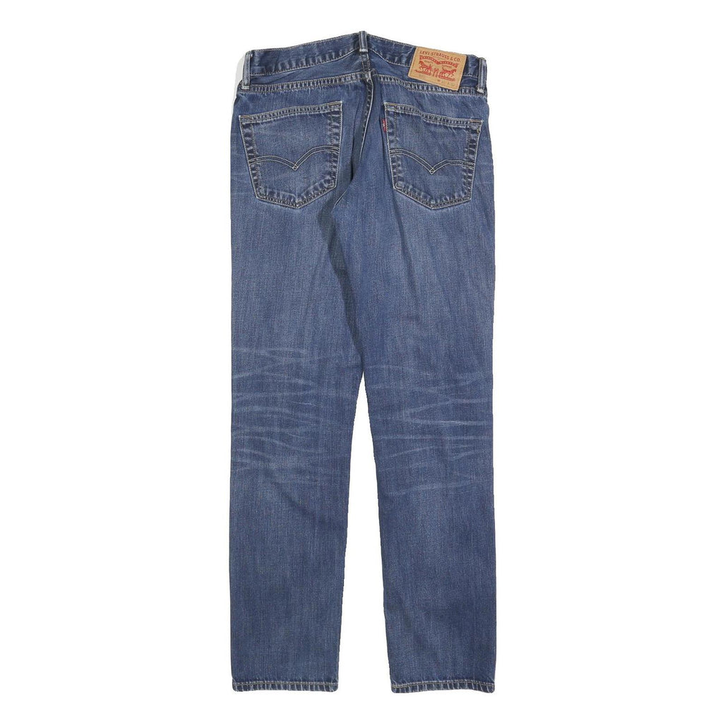 LEVI'S 504 Mens Jeans Blue Regular Straight Denim Medium W32 L32 Classic Zip