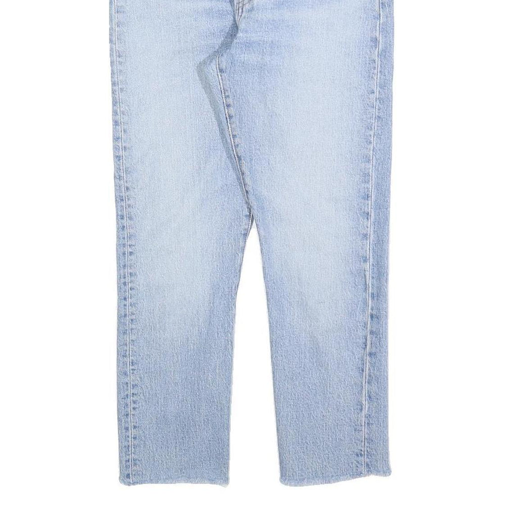 LEVI'S 501 Womens Jeans Blue Regular Straight Denim Light W27 L24 Button