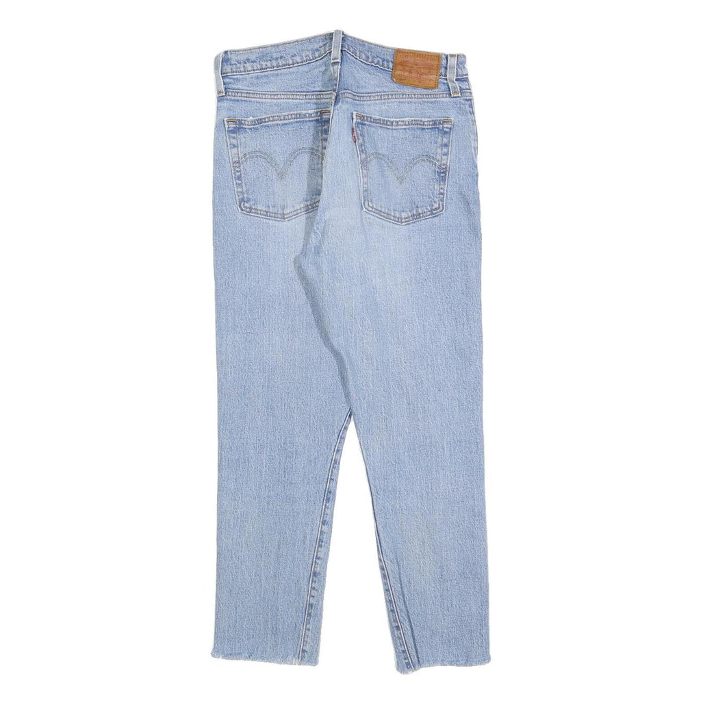 LEVI'S 501 Womens Jeans Blue Regular Straight Denim Light W27 L24 Button