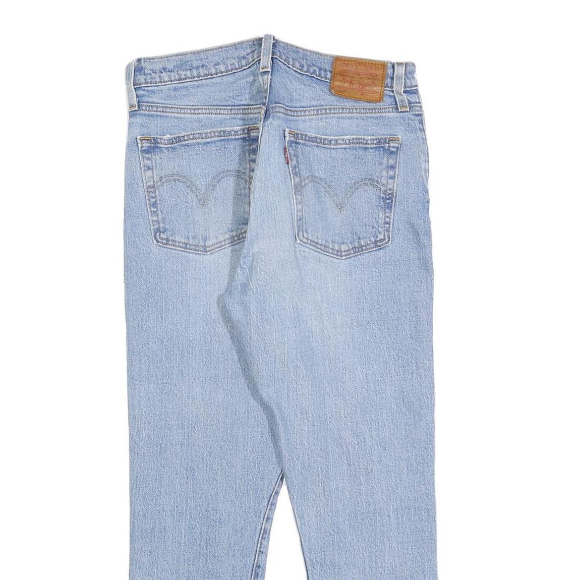 LEVI'S 501 Womens Jeans Blue Regular Straight Denim Light W27 L24 Button