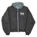 Helly Hansen Womens Black & Grey Reversible Jacket XS Polyester Blend Zip