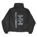 Helly Hansen Womens Black & Grey Reversible Jacket XS Polyester Blend Zip