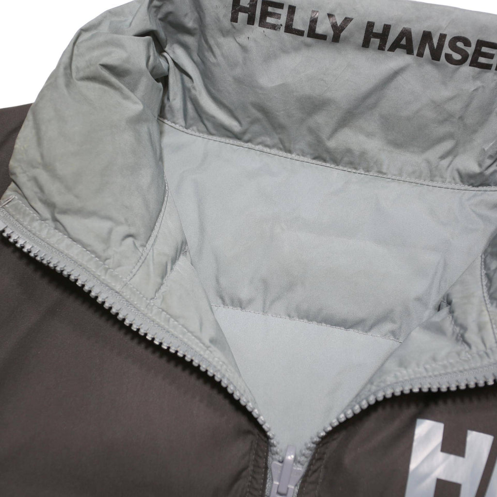 Helly Hansen Womens Black & Grey Reversible Jacket XS Polyester Blend Zip