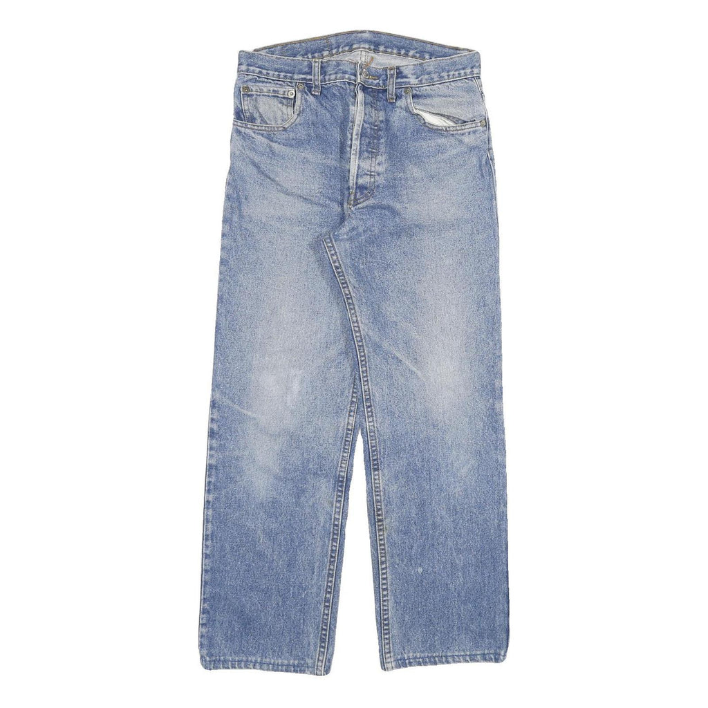 LEVI'S 501 Mens Jeans Blue Regular Straight Denim Medium W28 L26 Classic Button