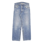 LEVI'S 501 Mens Jeans Blue Regular Straight Denim Medium W28 L26 Classic Button