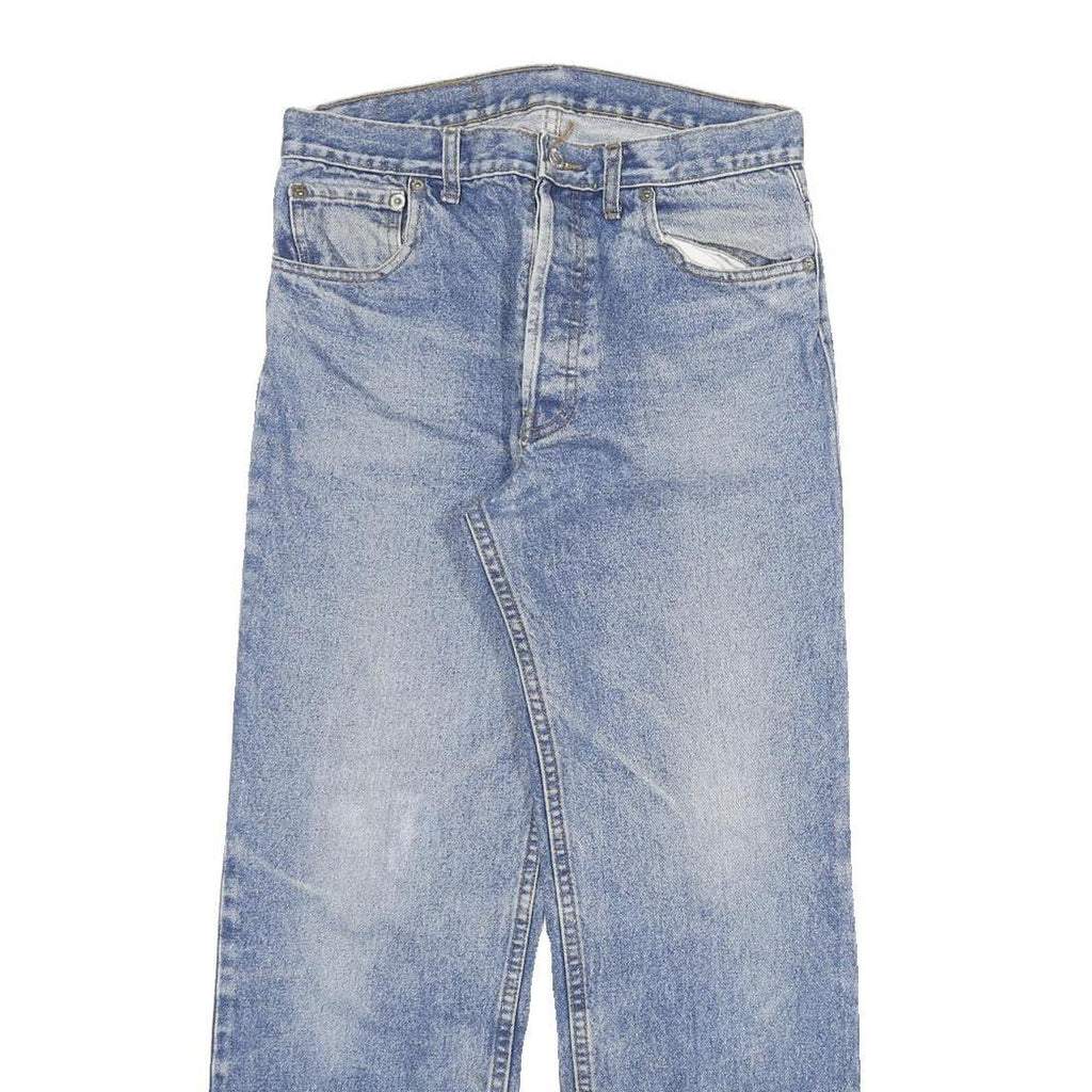 LEVI'S 501 Mens Jeans Blue Regular Straight Denim Medium W28 L26 Classic Button