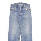 LEVI'S 501 Mens Jeans Blue Regular Straight Denim Medium W28 L26 Classic Button