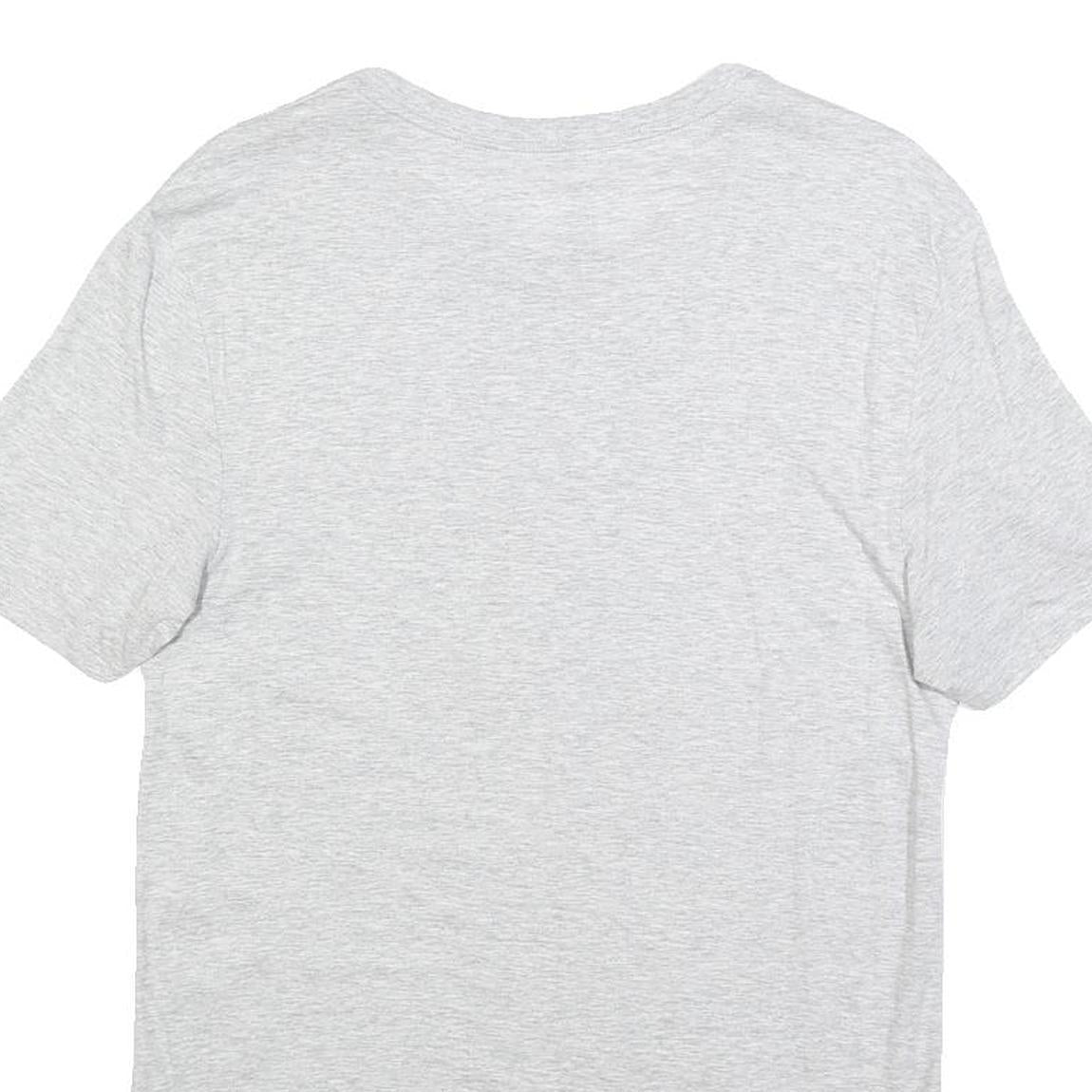 LACOSTE Mens Grey Crew Neck Short Sleeve T-Shirt M Cotton Casual Essential