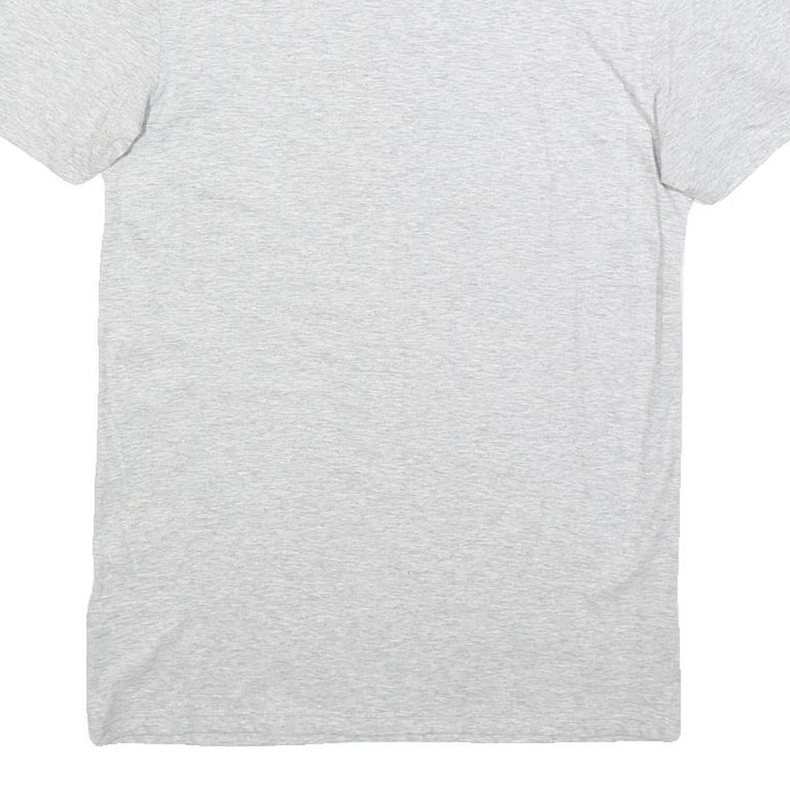 LACOSTE Mens Grey Crew Neck Short Sleeve T-Shirt M Cotton Casual Essential