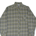 BREMO Long Mens Lumberjack Shirt Green Check Long Sleeve M