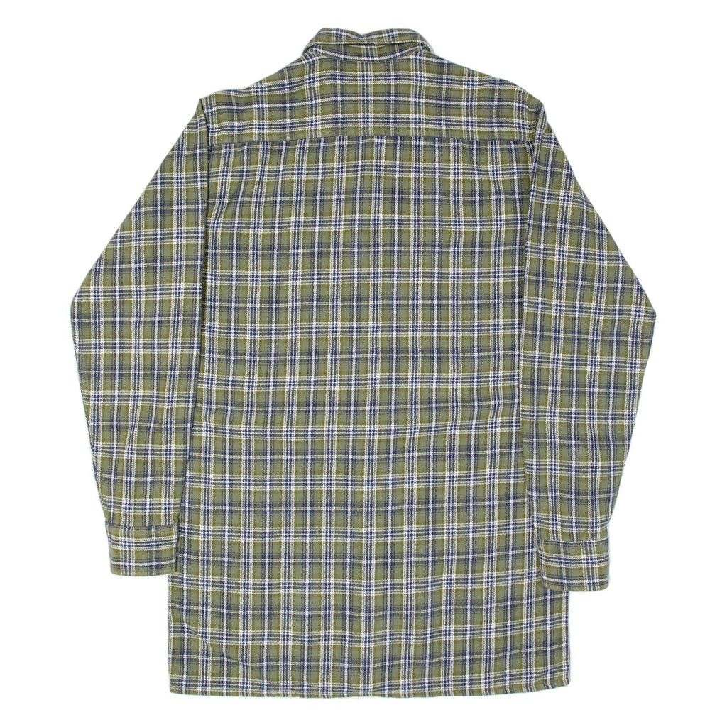 BREMO Long Mens Lumberjack Shirt Green Check Long Sleeve M