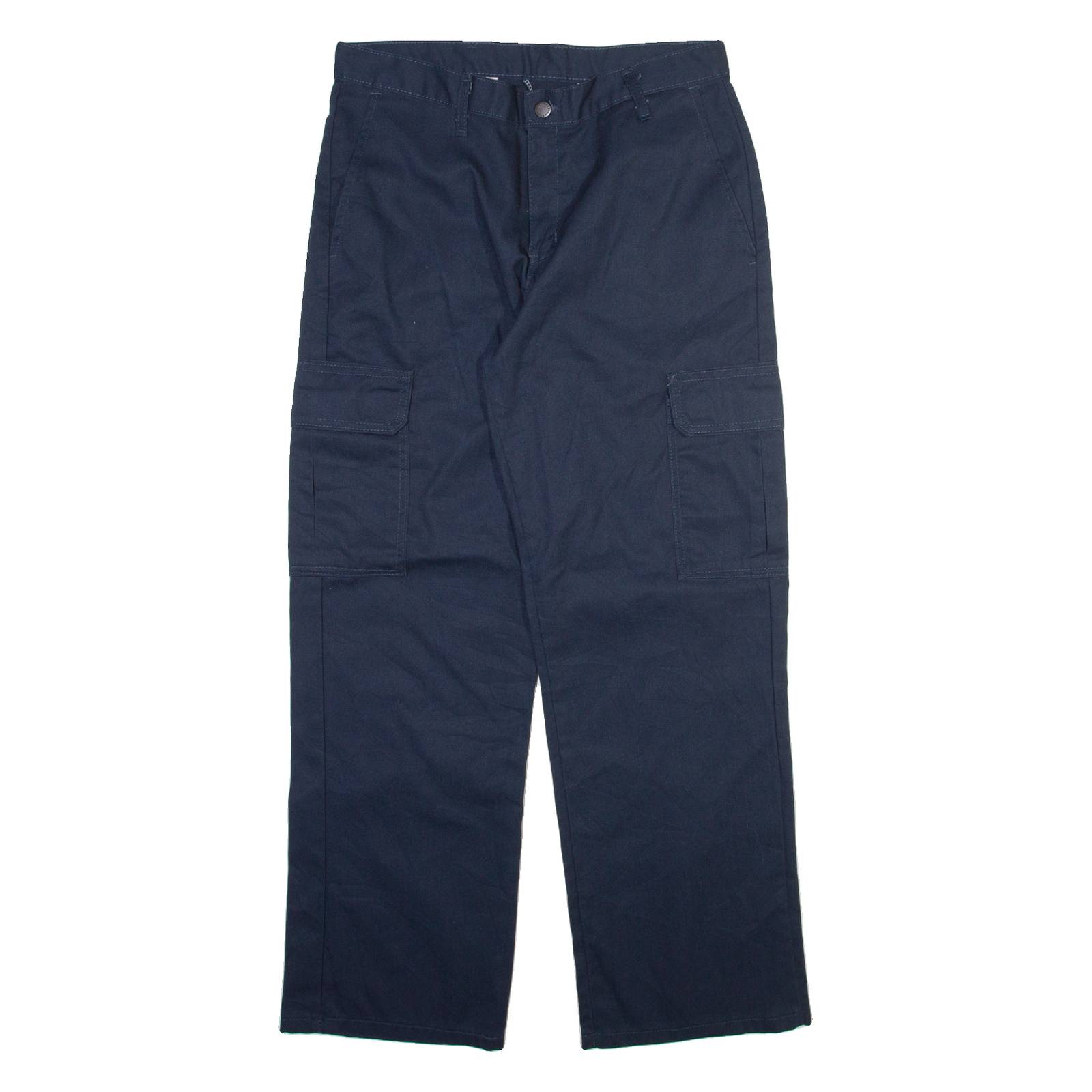 DICKIES Cargo Mens Trousers Blue Regular Straight W32 L30