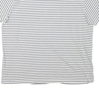 CREW CLOTHING Mens White & Black Striped T-Shirt XL Short Sleeve Crew Neck