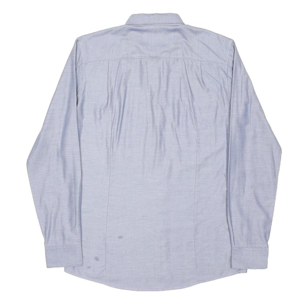 HUGO BOSS Mens Blue Shirt M Cotton Formal Long Sleeve Classic