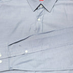 HUGO BOSS Mens Blue Shirt M Cotton Formal Long Sleeve Classic