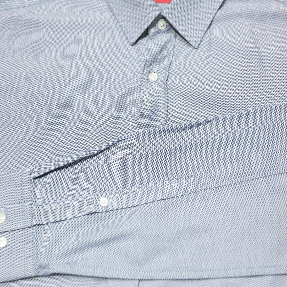 HUGO BOSS Mens Blue Shirt M Cotton Formal Long Sleeve Classic
