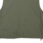 STUCKIAG THUN Mens Green Cotton Blend Zip Jacket M Utility Multi Pocket Vest