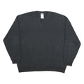 ADIDAS Womens Black Cotton Blend Crew Neck 2XL Sweatshirt Casual Pullover