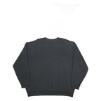 ADIDAS Womens Black Cotton Blend Crew Neck 2XL Sweatshirt Casual Pullover