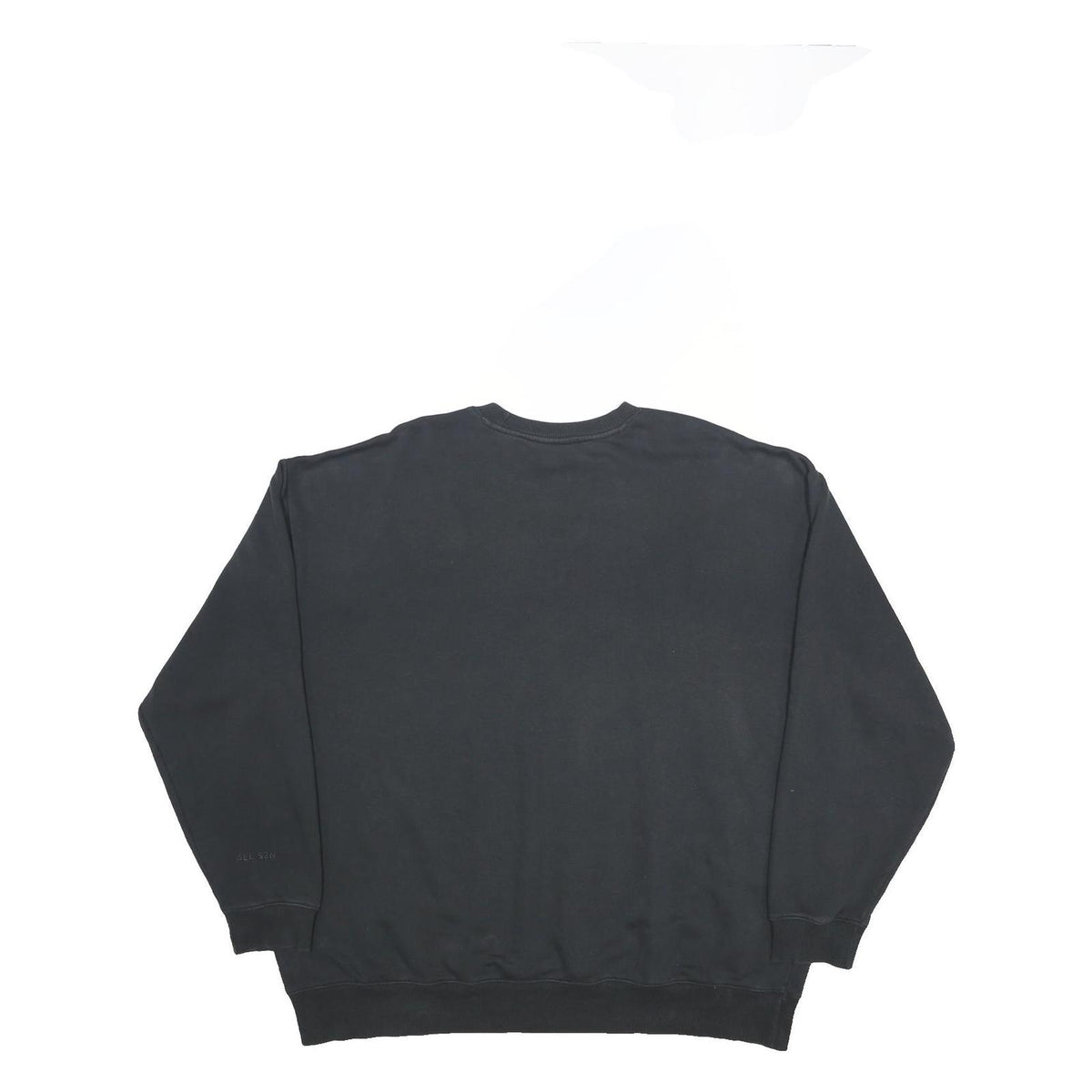 ADIDAS Womens Black Cotton Blend Crew Neck 2XL Sweatshirt Casual Pullover