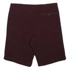 Mens Burgundy Casual Woven Shorts L W37 Classic Fit Summer Wear