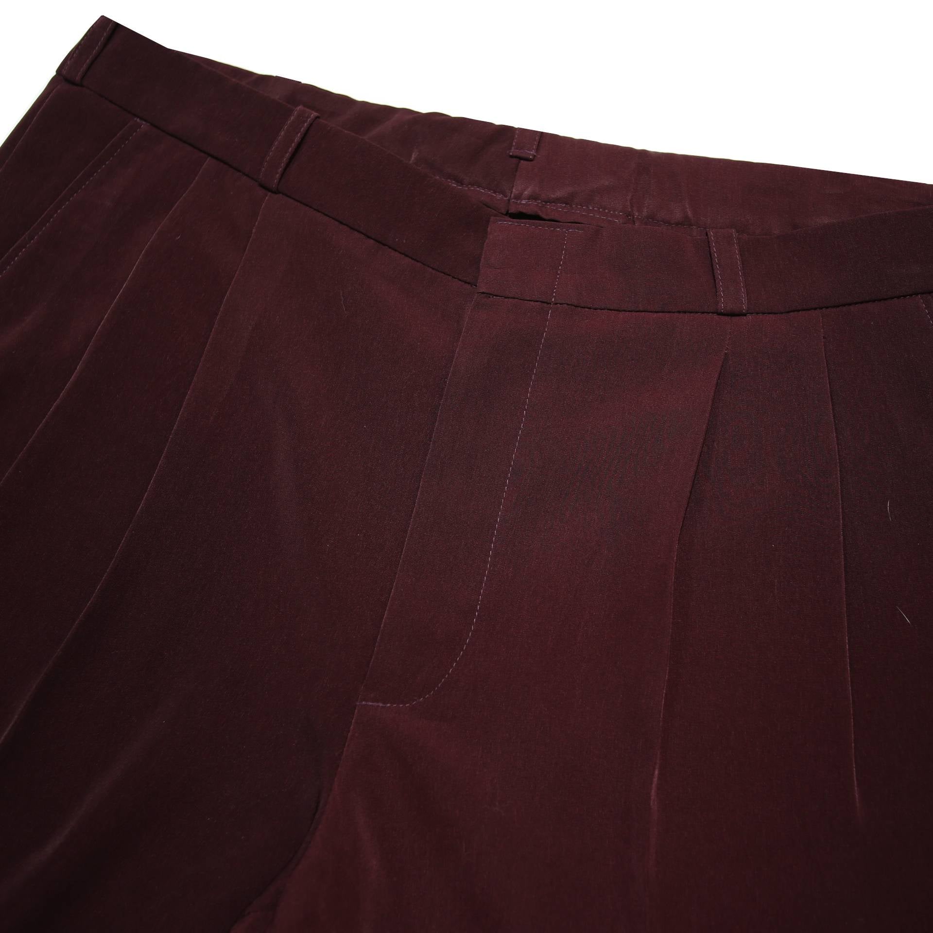 Mens Burgundy Casual Woven Shorts L W37 Classic Fit Summer Wear
