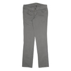 DIESEL Womens Cotton Blend Grey Slim Straight Trousers W28 L30 Stylish Comfort