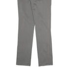 DIESEL Womens Cotton Blend Grey Slim Straight Trousers W28 L30 Stylish Comfort