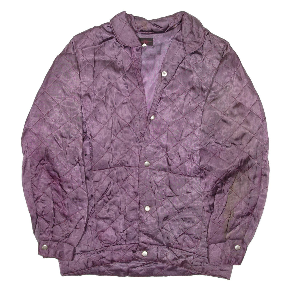 Mens Quilted Jacket Purple M