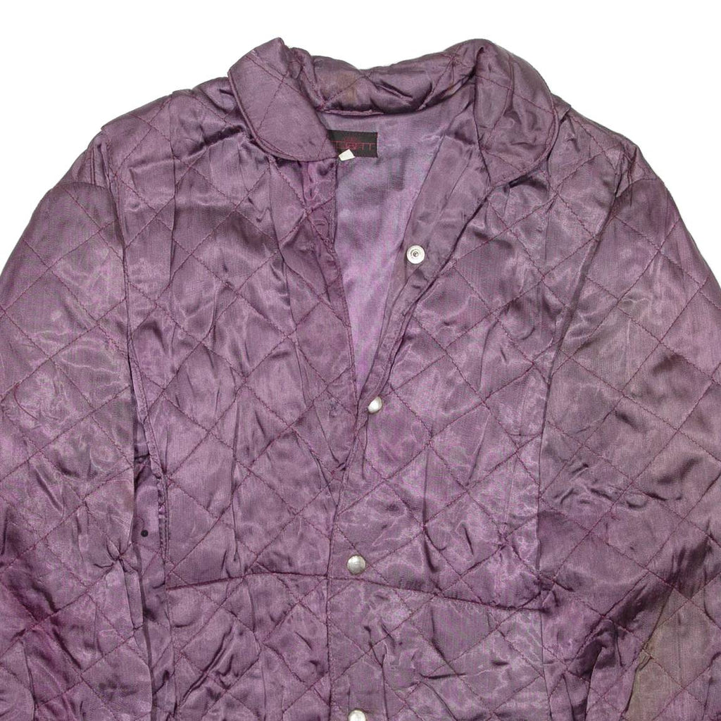 Mens Quilted Jacket Purple M