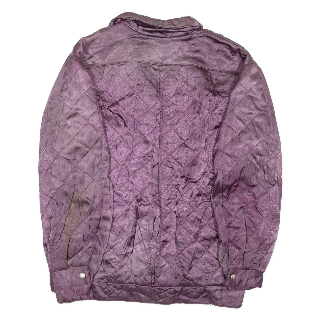 Mens Quilted Jacket Purple M