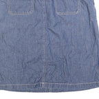 EDDIE BAUER Womens Blue Denim A-Line Knee Length Cotton Blend Skirt M Casual