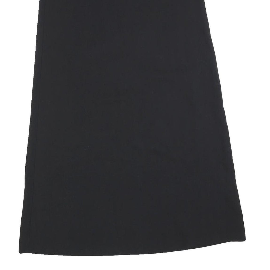 KAPPAHI Womens Black Straight Knee Length Polyester Blend Skirt M Classic