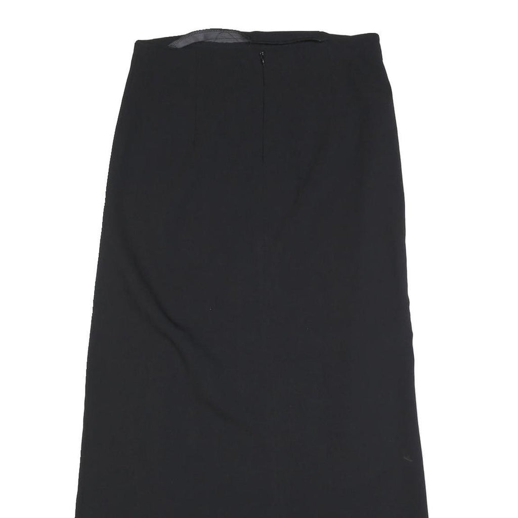 KAPPAHI Womens Black Straight Knee Length Polyester Blend Skirt M Classic