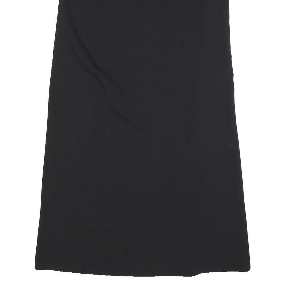 KAPPAHI Womens Black Straight Knee Length Polyester Blend Skirt M Classic