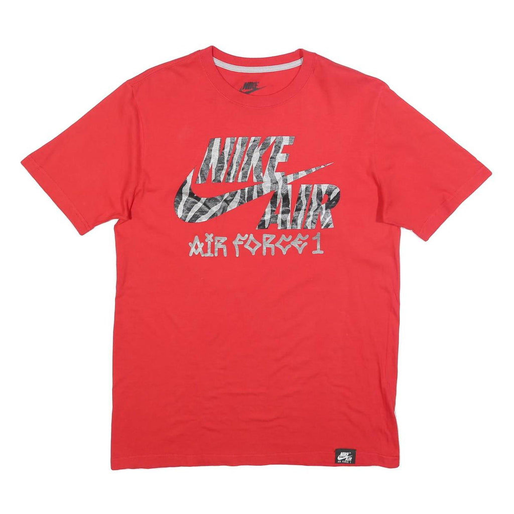 NIKE Mens Red Air Force 1 Graphic T-Shirt M Short Sleeve Crew Neck