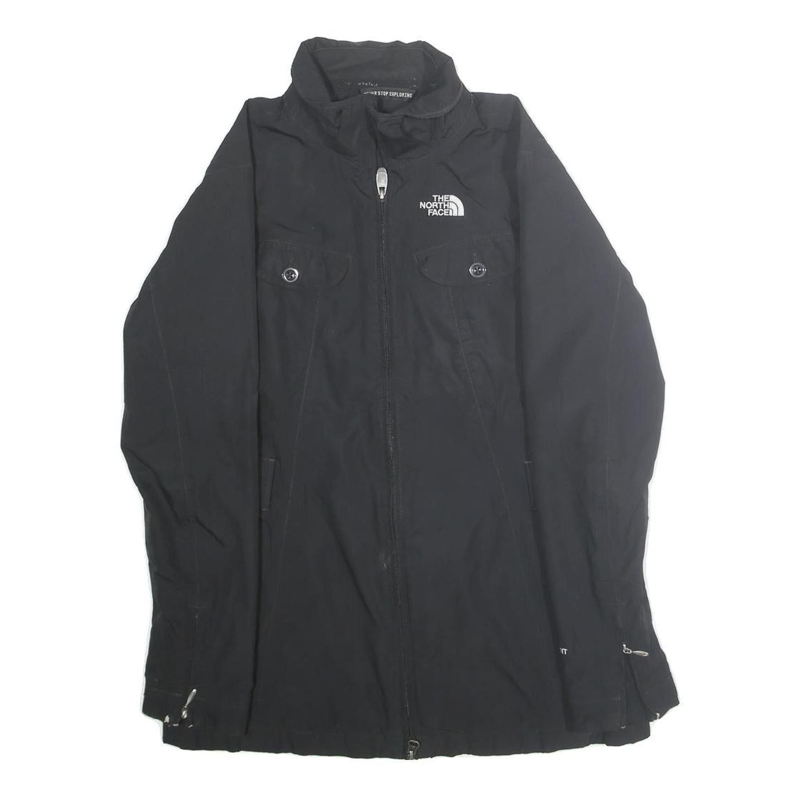 THE NORTH FACE Womens Black Outdoor Jacket M Polyester Blend Zip