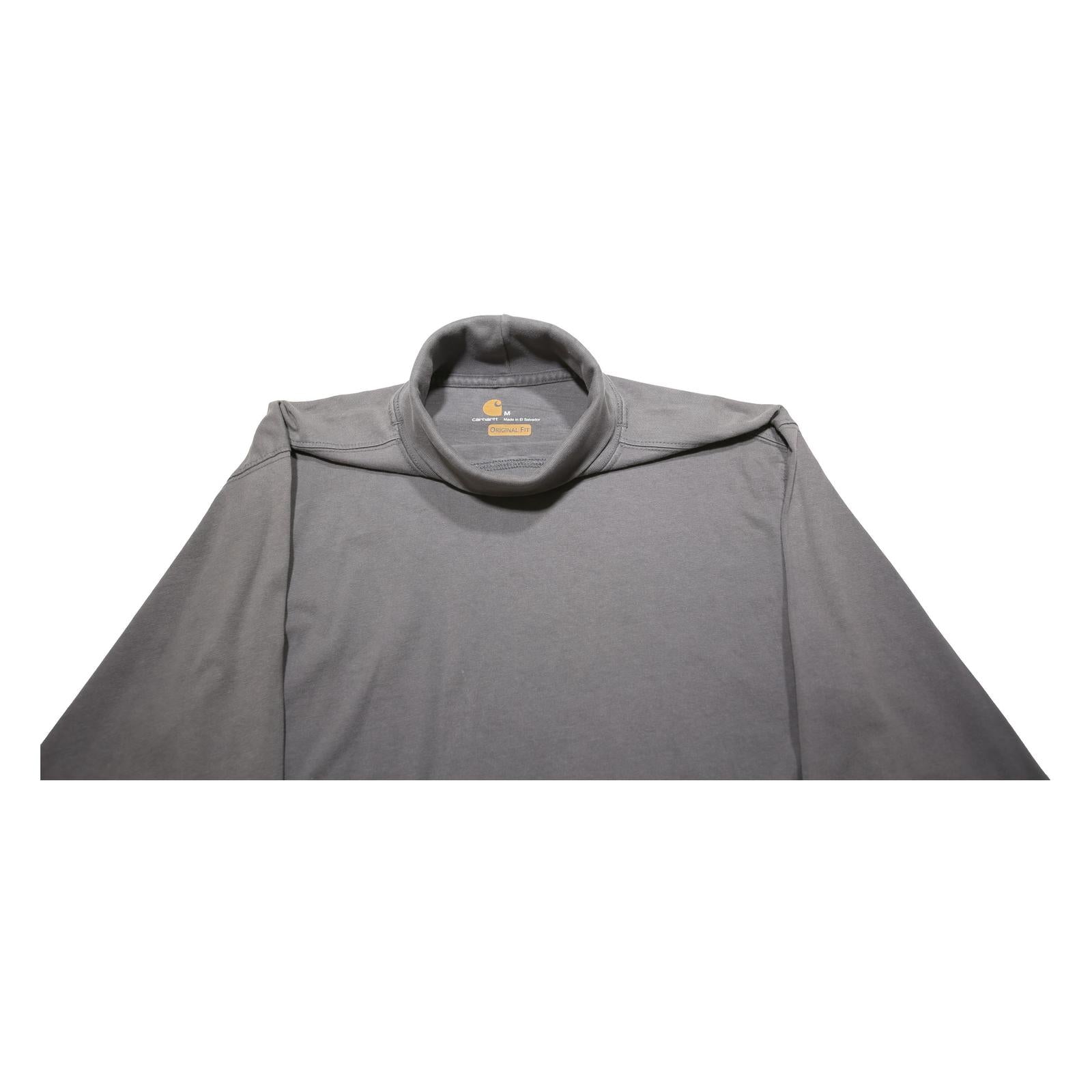 CARHARTT Mens Grey Long Sleeve Crew Neck Cotton T-Shirt M Casual Workwear