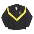 NIB Womens Black & Yellow U.S. Army Zip Nylon Jacket M Casual Outerwear