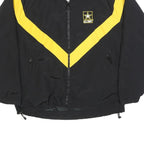 NIB Womens Black & Yellow U.S. Army Zip Nylon Jacket M Casual Outerwear