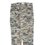 TAKKY WEIJL Cargo Camo Womens Trousers Green Slim Tapered W29 L26
