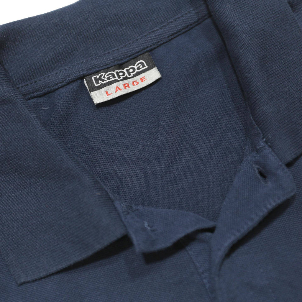 KAPPA Mens Blue Polo Shirt Short Sleeve Cotton L Basic Casual